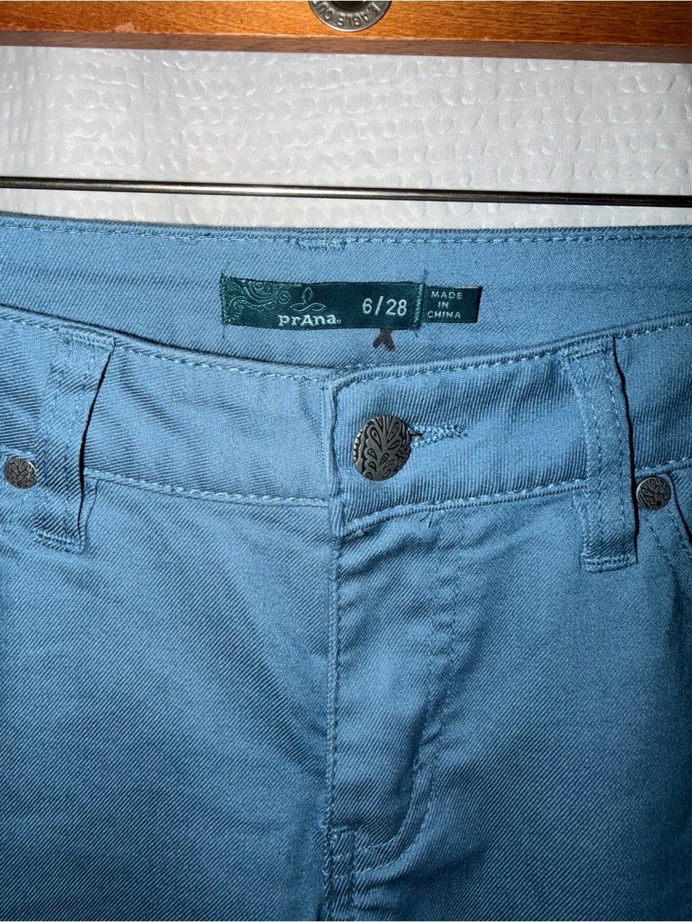 prAna Kara Stretch Denim Skinny Jeans Blue Size 6 / 28 Great Condition - Picture 4 of 6